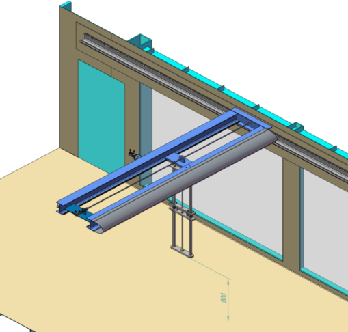 建筑工程风洞三维移测架系统